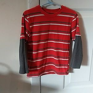 Stipped long sleeve boys shirt